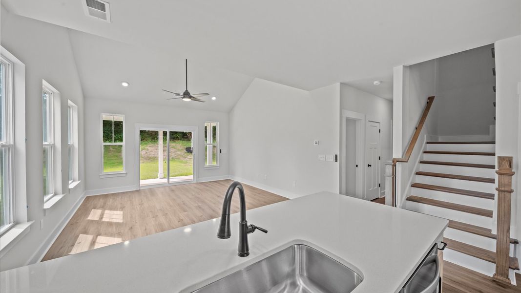 First-rate kitchen with a smaller island and superior cabinetry in a thoughtfully designed space