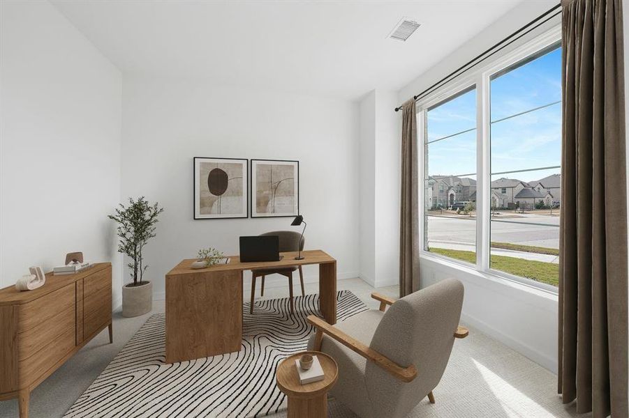 Furnished interior view inside a new home in Inspiration - Paradise Village, Lucas (Image 18).