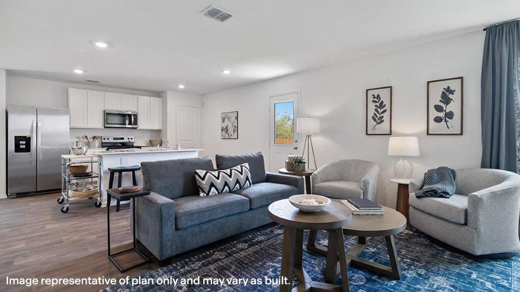 Furnished interior view inside a new home in The Villages at Schwertner Ranch, Jarrell (Image 28).