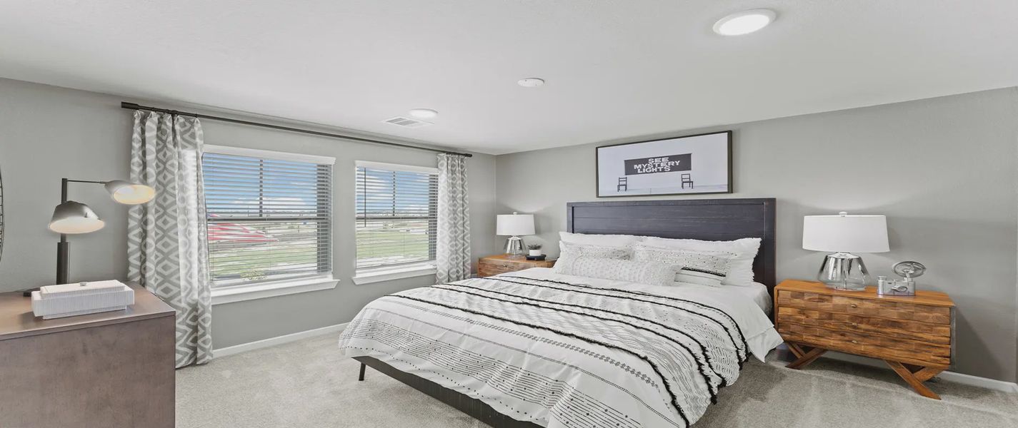 Representative furnished interior of a home built from the Hawkins by Chesmar Homes in Sienna Courtyard, Missouri City (Image 10).