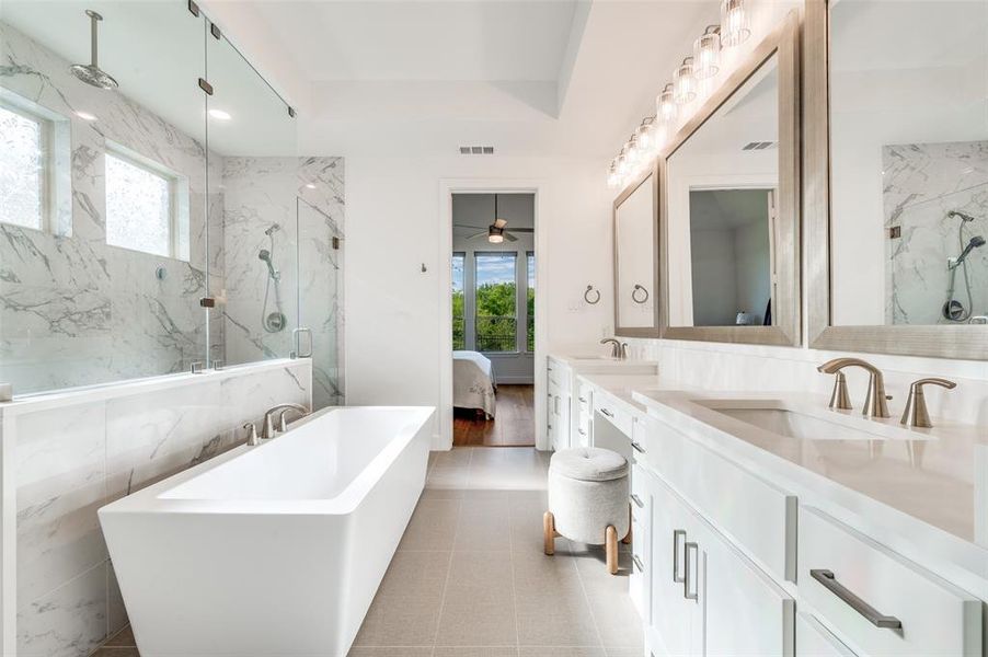 Furnished interior view inside a new home in Sandbrock Ranch, Aubrey (Image 19).