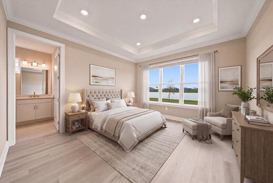 Furnished interior view inside a new home in Coasterra Community Group Page, Palmetto (Image 13).