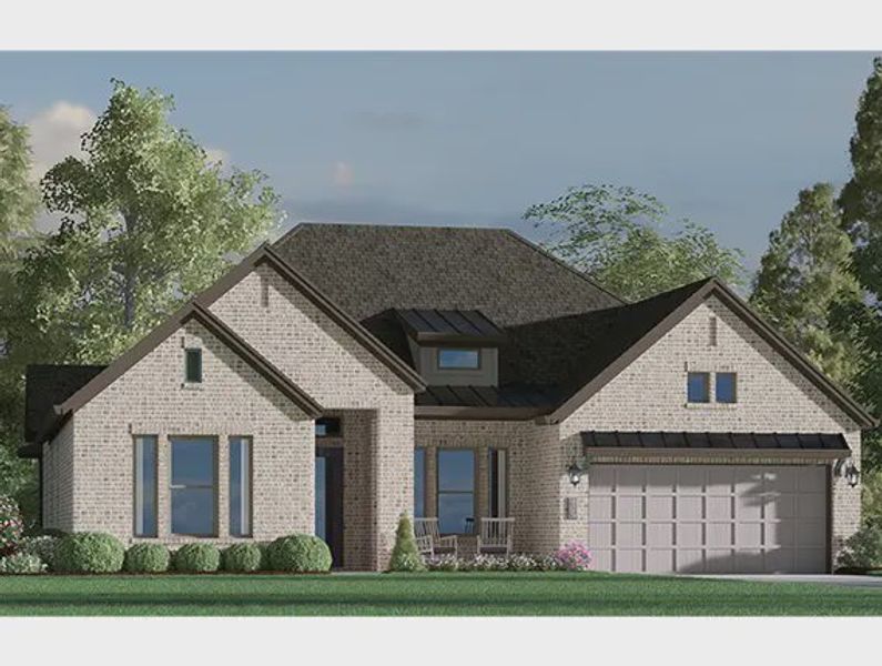 Representative rendering of the exterior for the Montgomery by Chesmar Homes (Image 4).