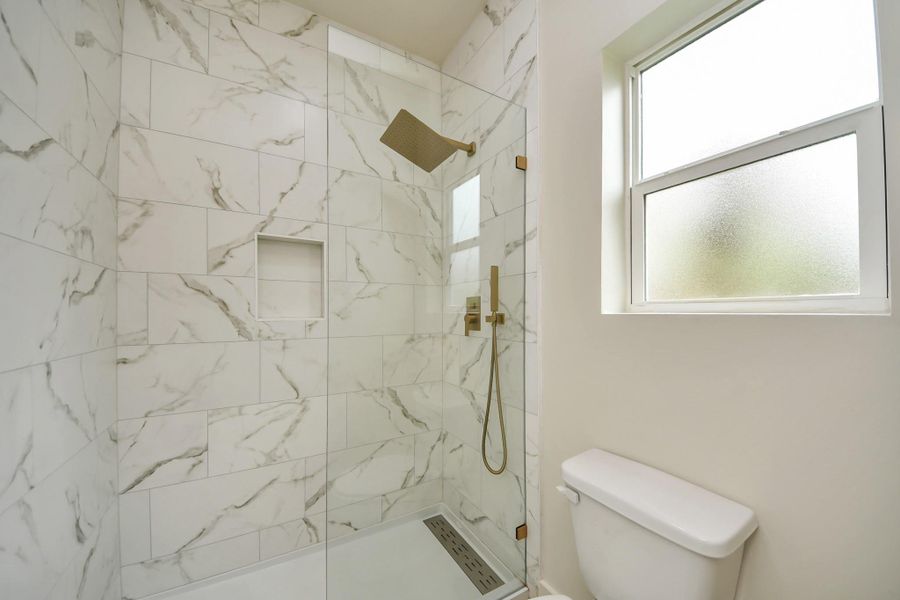 Shower in the Primary. Shower in the Primary.