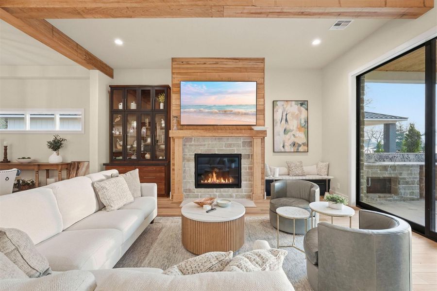 Furnished interior view inside a new home in , Willis (Image 7).