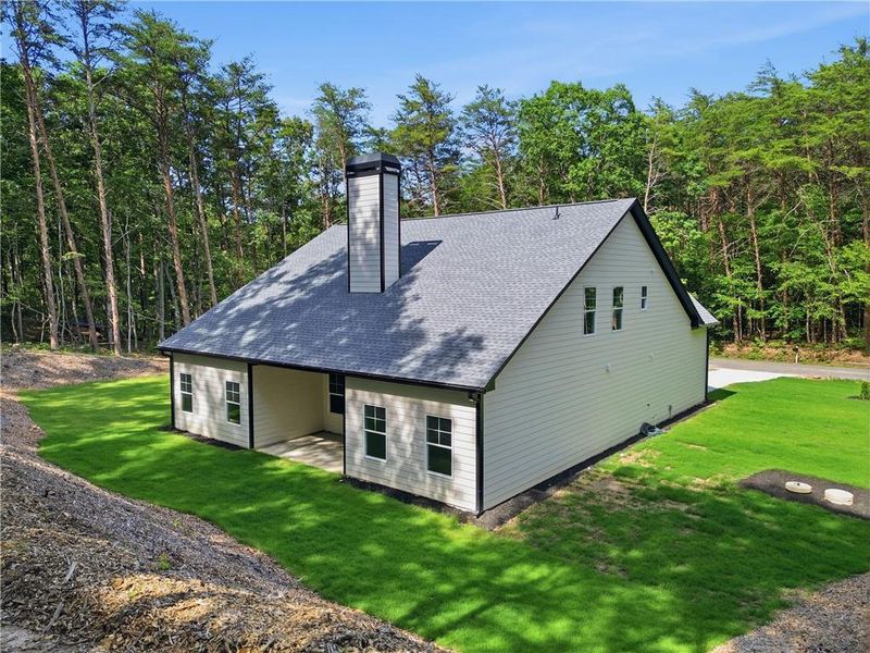 Exterior details and patio area of a home in , Rydal (Image 24).