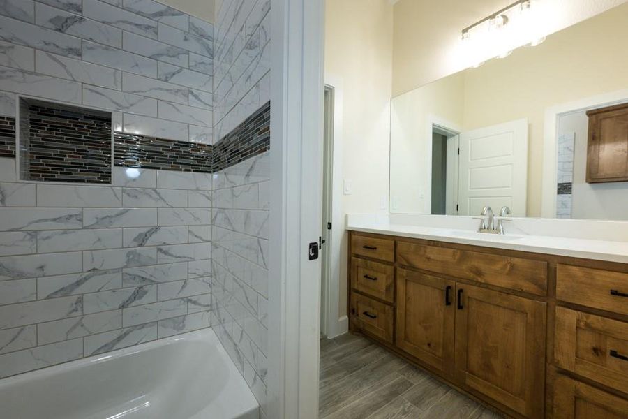 Furnished interior view inside a new home in , Blue Ridge (Image 19).