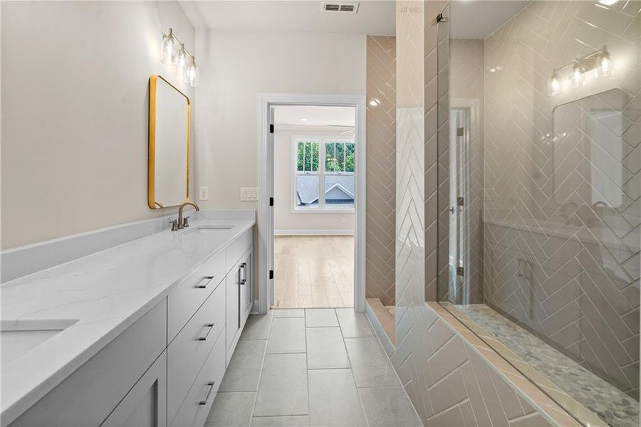 Furnished interior view inside a new home in Waterhaven, Cumming (Image 12).