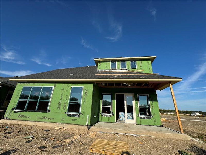 View of rear view of property