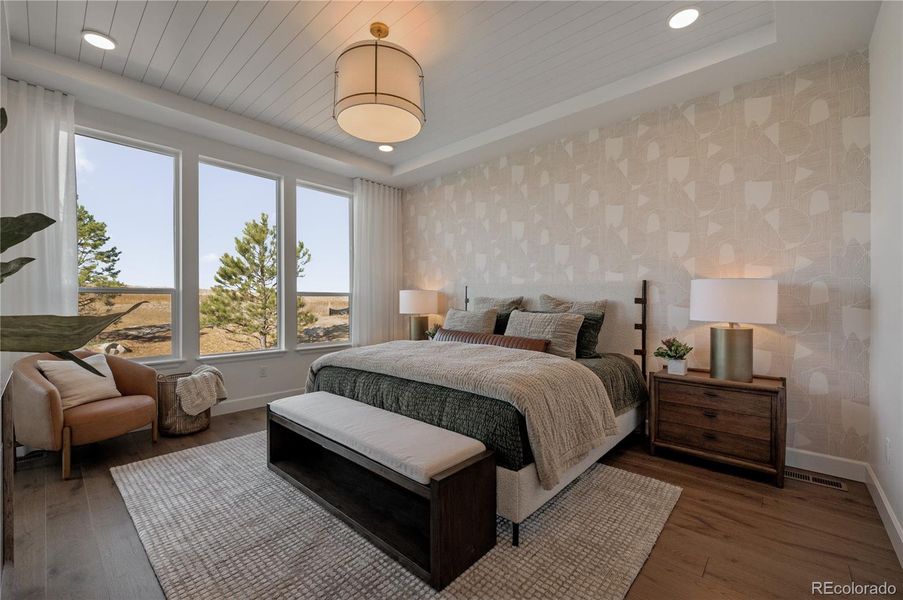 Furnished interior view inside a new home in , Parker (Image 42).