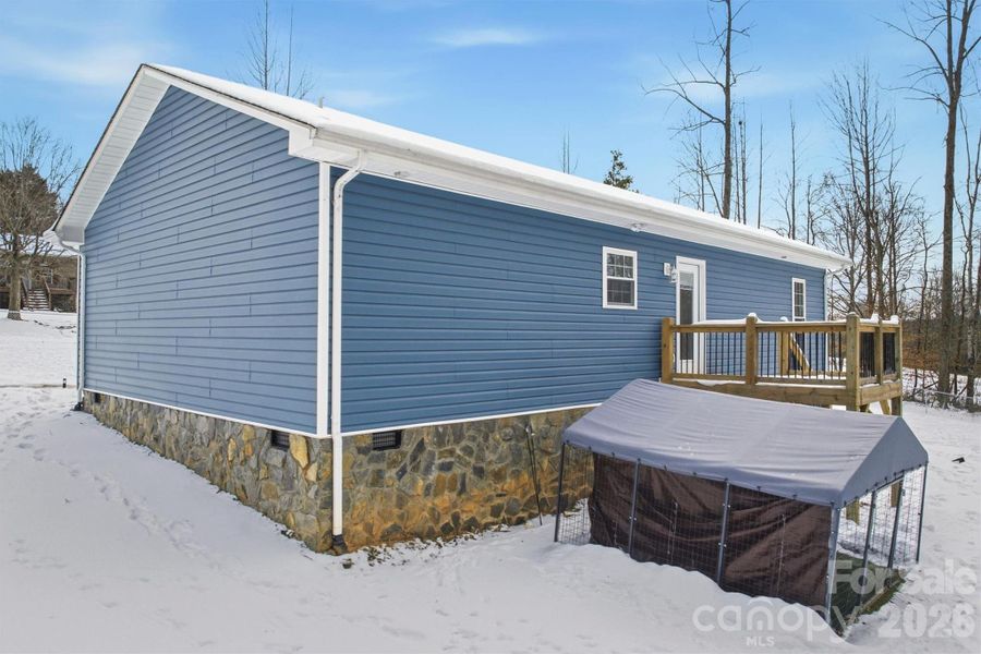 Exterior details and patio area of a home in , Lenoir (Image 17).