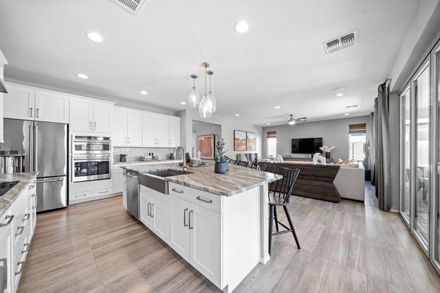 Representative furnished interior of a home built from the Powell by Taylor Morrison in Ovation at Meridian 55+, Queen Creek (Image 12). Representative furnished interior of a home built from the Powell by Taylor Morrison in Ovation at Meridian 55+, Queen Creek (Image 12).