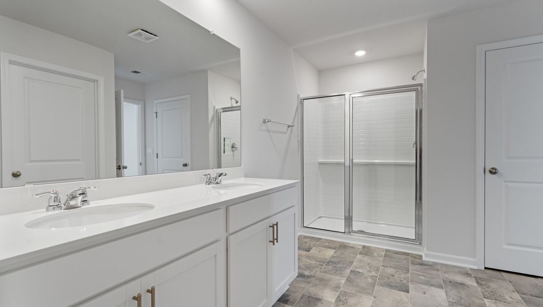 Representative furnished interior of a home built from the Elston by D.R. Horton in Mableton Station, Mableton (Image 5).