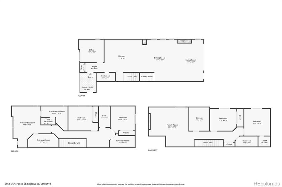 2D floor plan layout of this home in , Englewood, CO (Image 7).