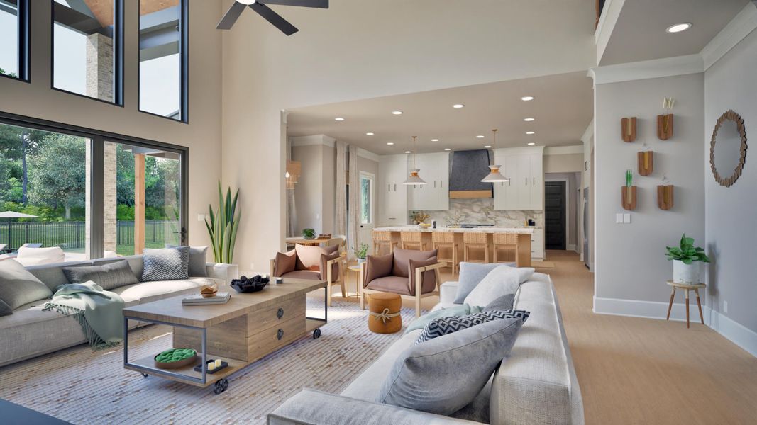 Furnished interior view inside a new home in , Johns Island (Image 11).