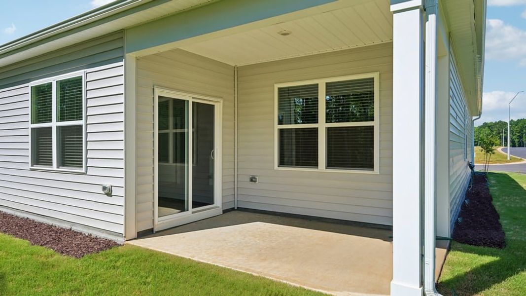 Representative exterior details of a home built from the Aria by D.R. Horton in The Villas at Laurel Oaks, Sanford (Image 4). Representative exterior details of a home built from the Aria by D.R. Horton in The Villas at Laurel Oaks, Sanford (Image 4).