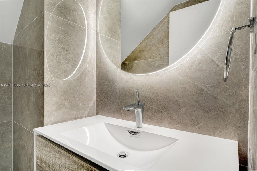 Close-up of interior finishes inside a home in , Miami (Image 18).