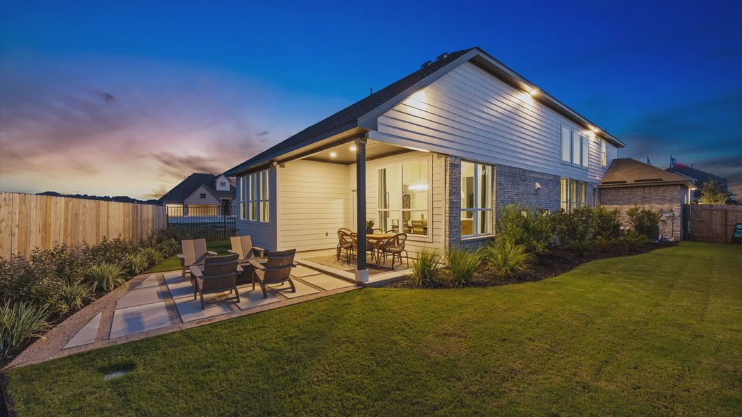 Representative exterior details of a home built from the Dublin by Chesmar Homes in Legacy at Lake Dunlap, New Braunfels (Image 3).