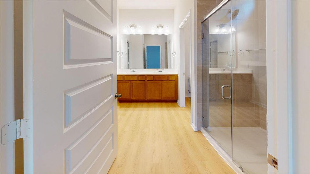 The Cardinal II- Primary Bath with Dual Vanities and Walk-in Shower