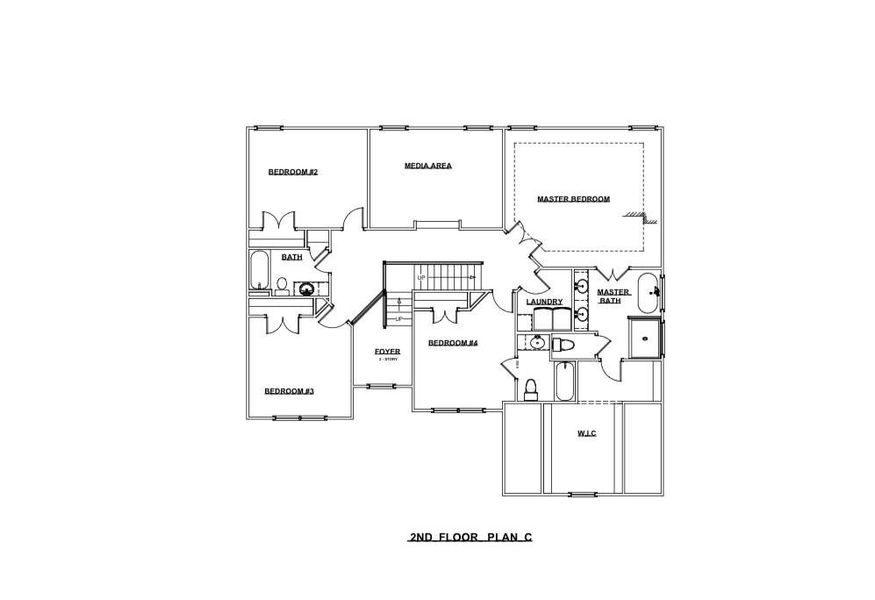 2D floor plan layout of this home in , Gainesville, GA (Image 2).