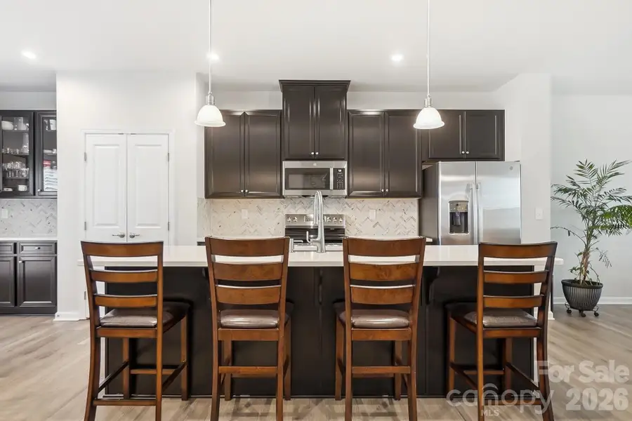 Furnished interior view inside a new home in Stone Creek Townhomes, Matthews (Image 7).