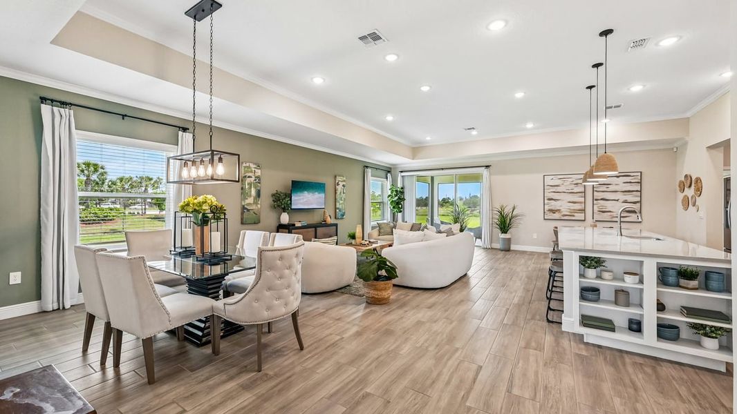 Furnished interior view inside a new home in Vero Lake Estates, Vero Beach (Image 12).