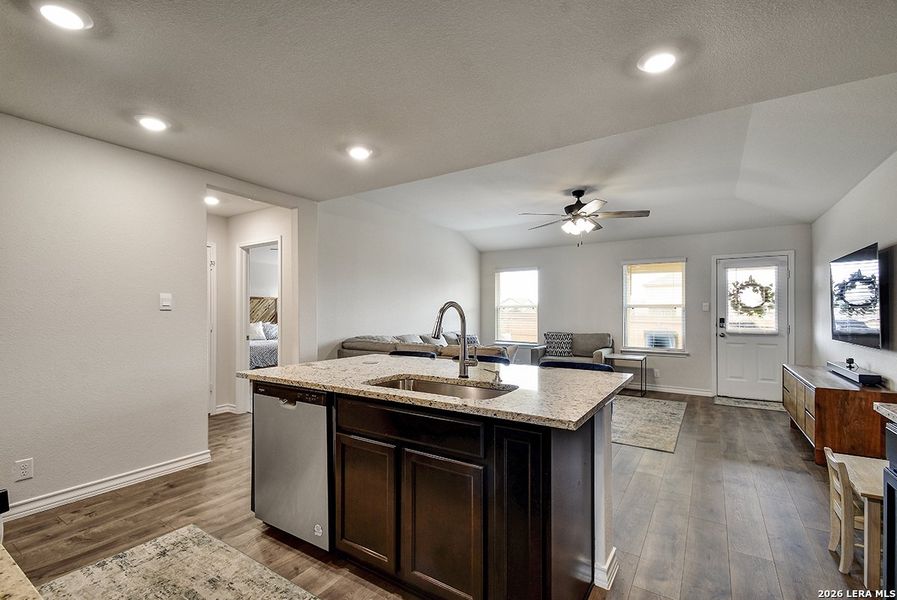 Furnished interior view inside a new home in Langdon, San Antonio (Image 27).