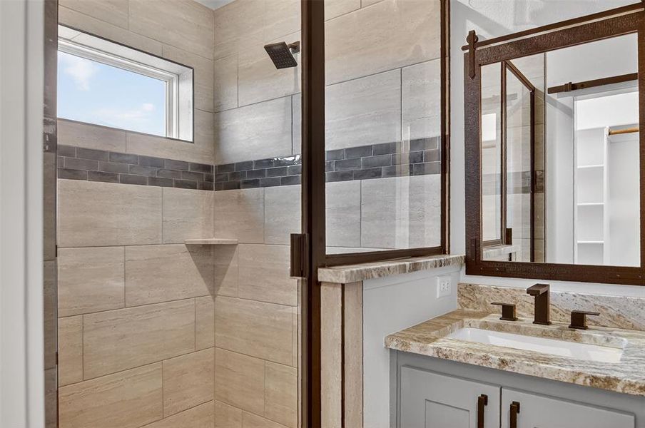 beautiful tile shower