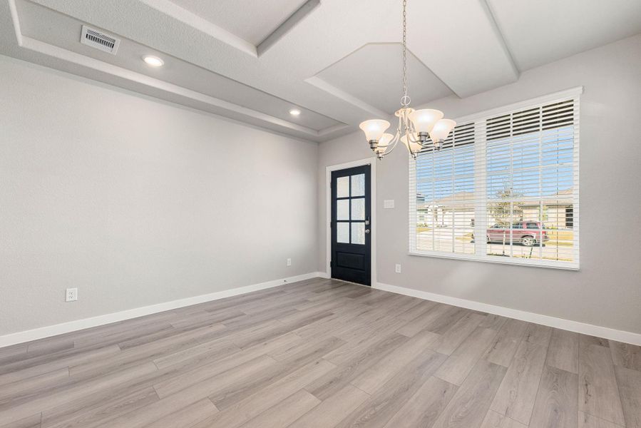 Spacious, unfurnished interior of a new home in Sundance Cove - Premier Series, Crosby (Image 35).