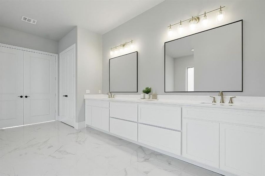 Primary Bathroom - Virtually Staged