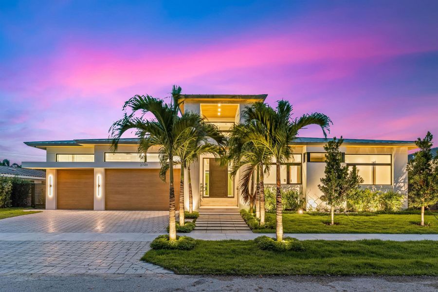 Front exterior of a new home in , Fort Lauderdale, FL, highlighting curb appeal (Image 24). Front exterior of a new home in , Fort Lauderdale, FL, highlighting curb appeal (Image 24).