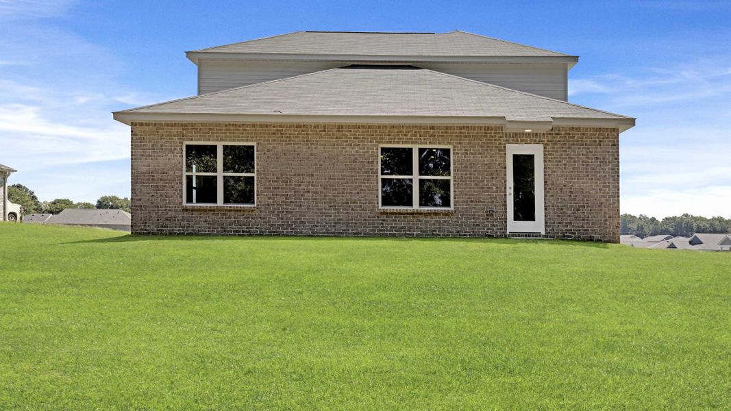 Exterior details and patio area of a home in Bailey Park, Fayetteville (Image 4). Exterior details and patio area of a home in Bailey Park, Fayetteville (Image 4).