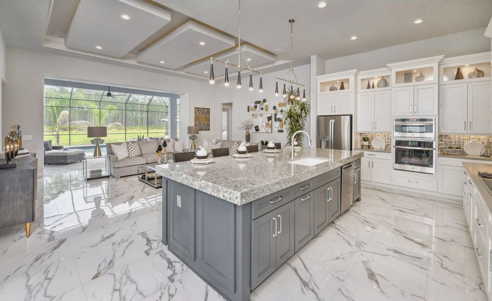 Furnished interior view inside a new home in Plantation Bay, Ormond Beach (Image 9).