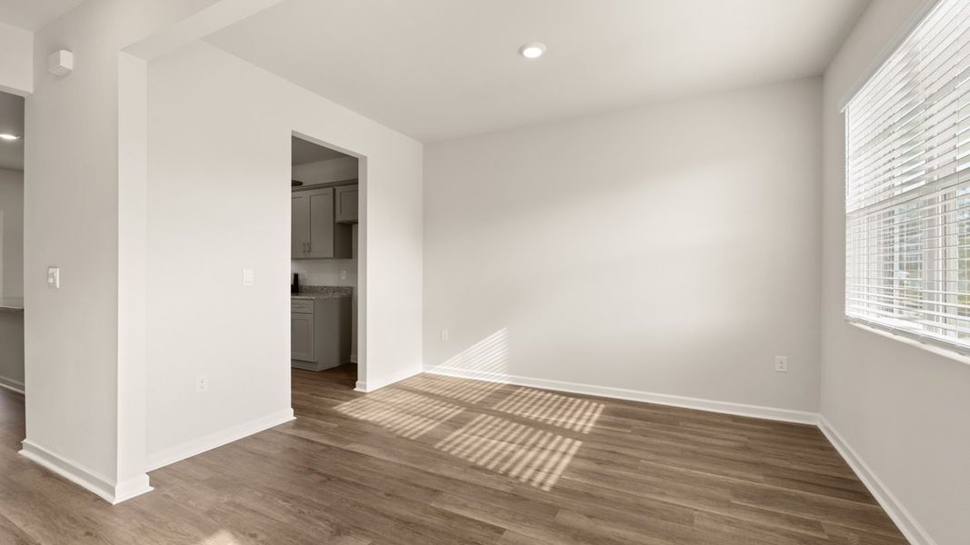 Representative unfurnished interior of a home built from the Ansley by D.R. Horton in Highland Hills, Graniteville (Image 11). Representative unfurnished interior of a home built from the Ansley by D.R. Horton in Highland Hills, Graniteville (Image 11).