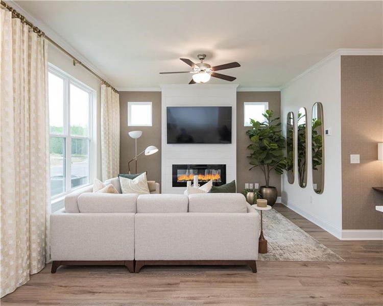 Furnished interior view inside a new home in Mulberry Summit, Flowery Branch (Image 23).