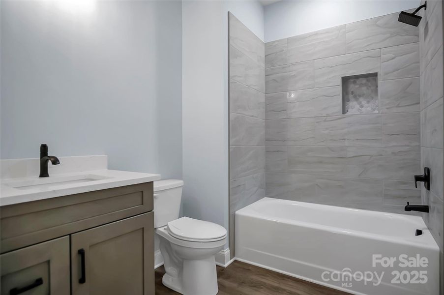 Furnished interior view inside a new home in , Iron Station (Image 5).