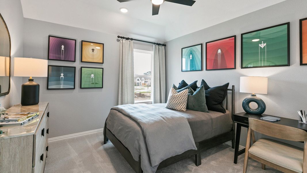 Representative furnished interior of a home built from the Mimosa by Brightland Homes in Sunterra, Katy (Image 26).