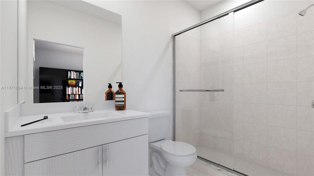 Furnished interior view inside a new home in Hawthorne at Galiano Pointe, Miami (Image 7). Furnished interior view inside a new home in Hawthorne at Galiano Pointe, Miami (Image 7).