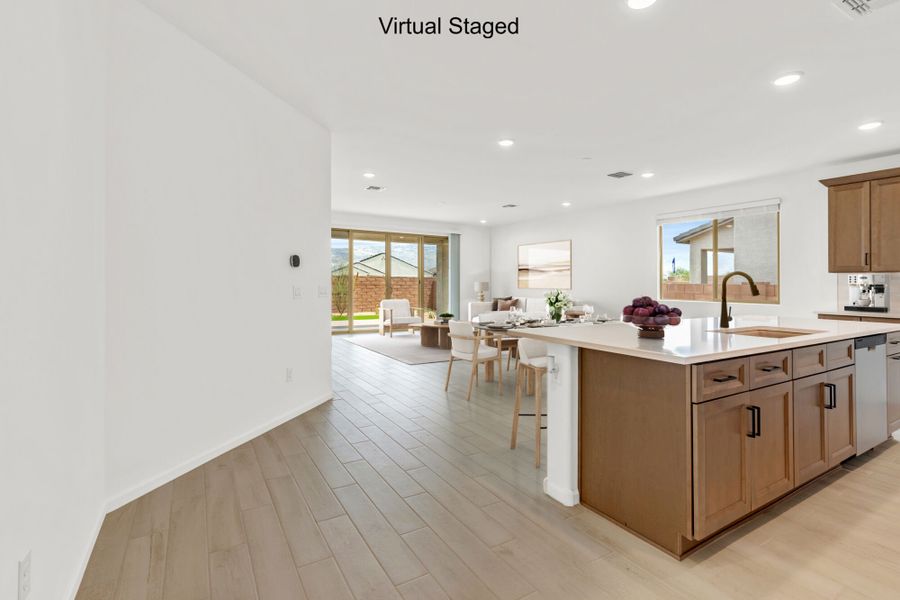 Furnished interior view inside a new home in Oasis At Rocking K, Vail (Image 7).