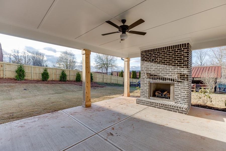 Exterior details and patio area of a home in , Buford (Image 3). Exterior details and patio area of a home in , Buford (Image 3).
