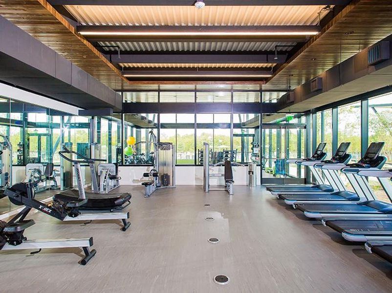 Resort-style fitness center at The Union