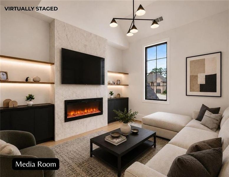 Furnished interior view inside a new home in , Flowery Branch (Image 18).