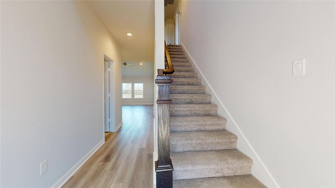 Stairs to second floor Stairs to second floor