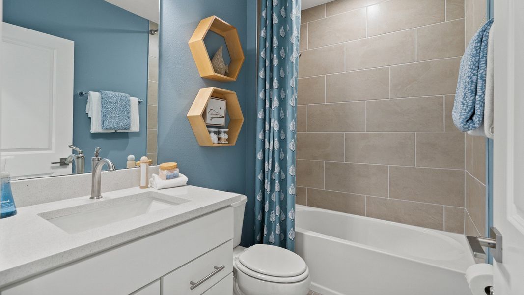 Ponte Vedra Model Guest Bath at Willowbrook North by DRB Homes in Winter Haven FL Ponte Vedra Model Guest Bath at Willowbrook North by DRB Homes in Winter Haven FL