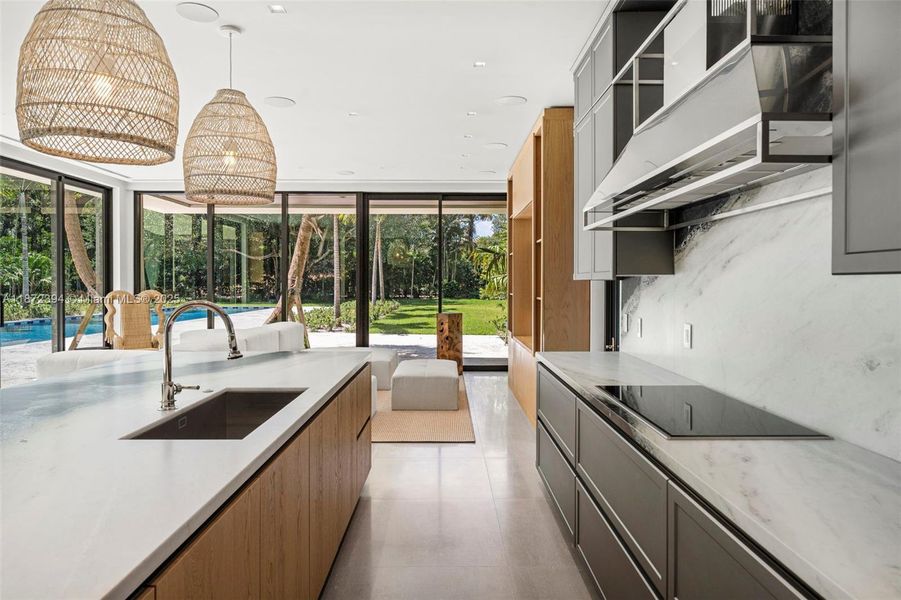 Furnished interior view inside a new home in , Coral Gables (Image 50).