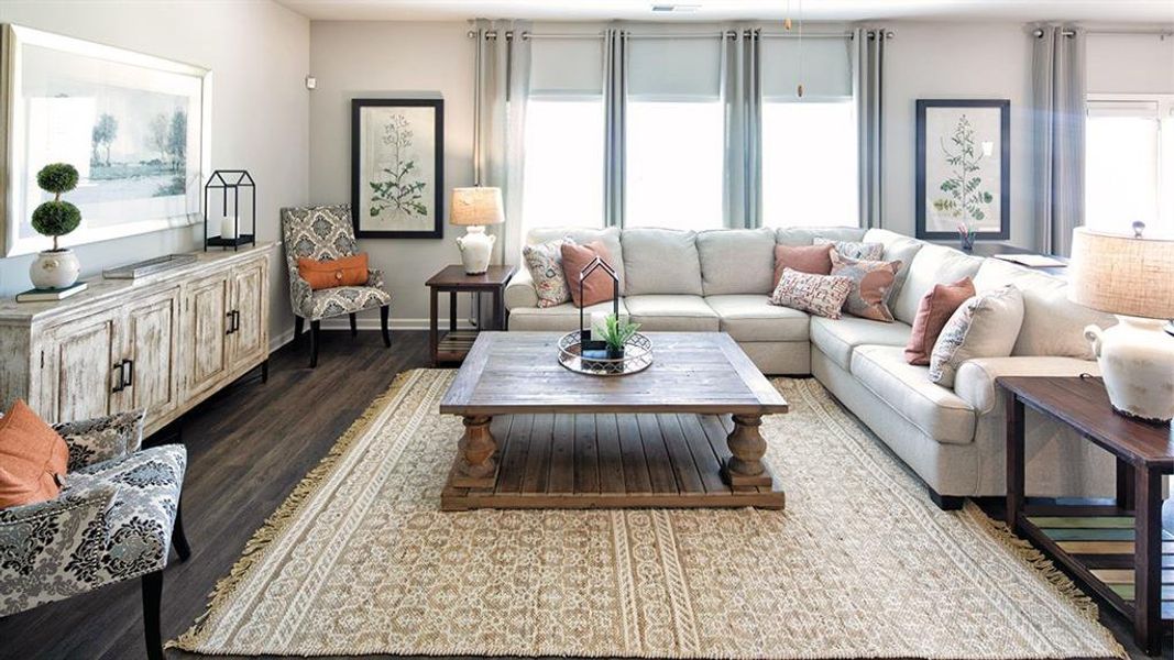 Furnished interior view inside a new home in Preserve at Dove Creek, Statham (Image 22).