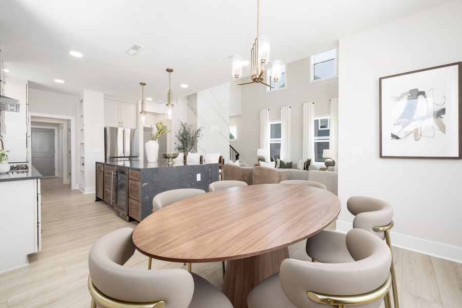 Representative furnished interior of a home built from the Timothy 2 Story by Baker Residential in Atwater Station - Village Collection, Fuquay Varina (Image 12).