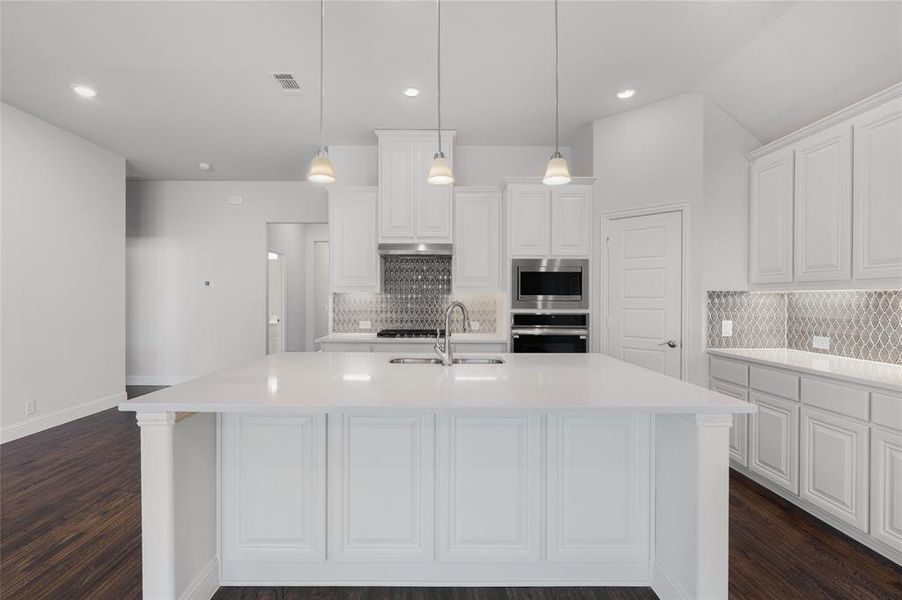 Furnished interior view inside a new home in Creekview Meadows, Pilot Point (Image 12).