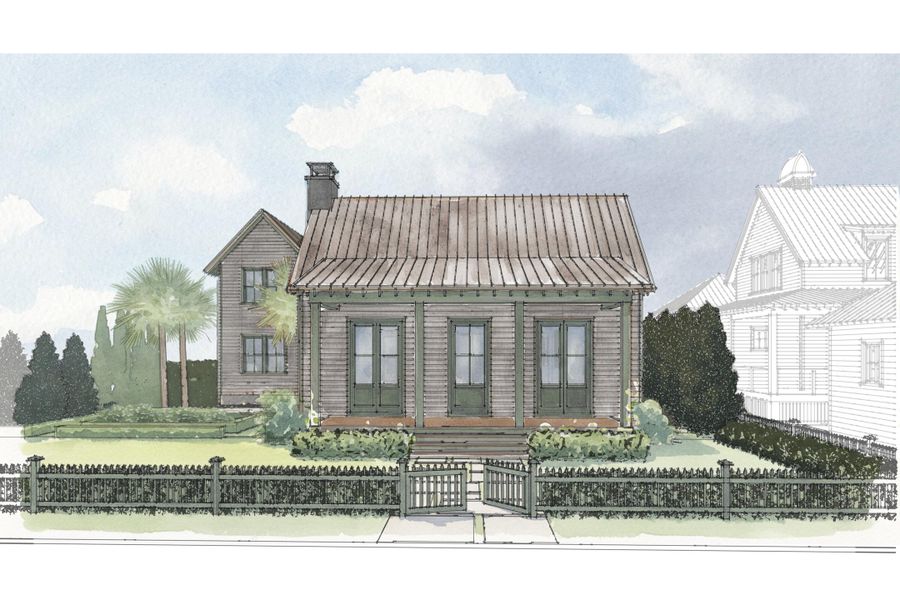 Exterior rendering of this home design in , Mount Pleasant, SC (Image 3).