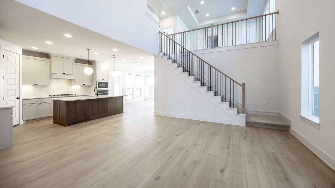 Spacious, unfurnished interior of a new home in Easton Park, Austin (Image 5). Spacious, unfurnished interior of a new home in Easton Park, Austin (Image 5).